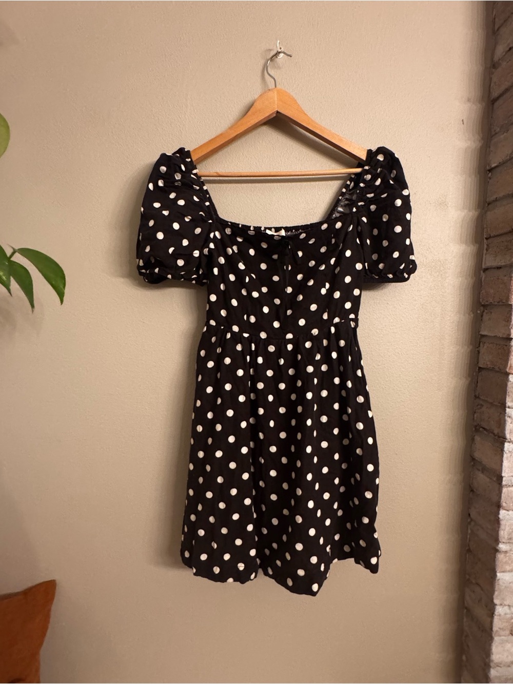CAMILA COELHO Polka Dot Puff Sleeve Dress